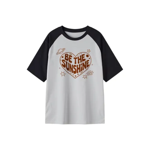 FAIRWHALE Drop Shoulder Sleeve T Shirt Women's