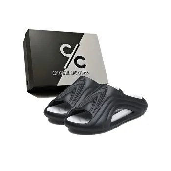 Colorful Creations EVA Quiet, Slip Resistant, Quick Dry Slide Slippers Men's Box