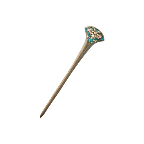 Guo Lu Green Sandalwood Hairpins Women's