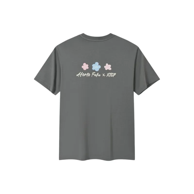 XTEP T Shirts Women's Gray-1
