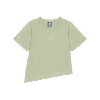 New Balance NB Grey T Shirt Women's Black White Gray