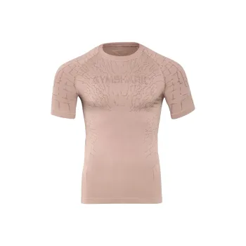 GYMSHARK Tectonic Seamless T Shirt Men's Mocha Fuchsia/Walnut Brown