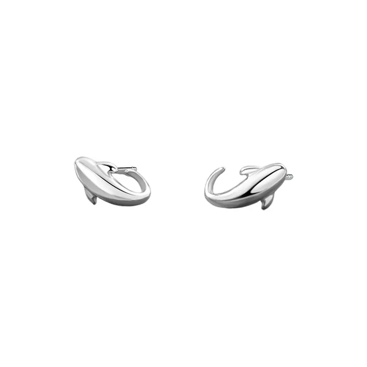 Happy Tide S999 Fine Silver Stud Earrings Women's-0