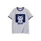White Gray Navy Blue Edge