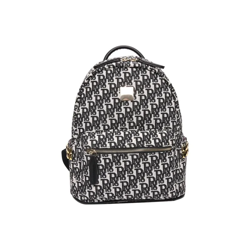 Yalu PU Backpack Women's Gray Blue/Black-7