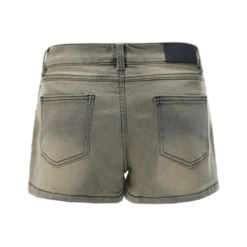 OROI Denim Shorts Women's Nostalgic Blue Shorts-1