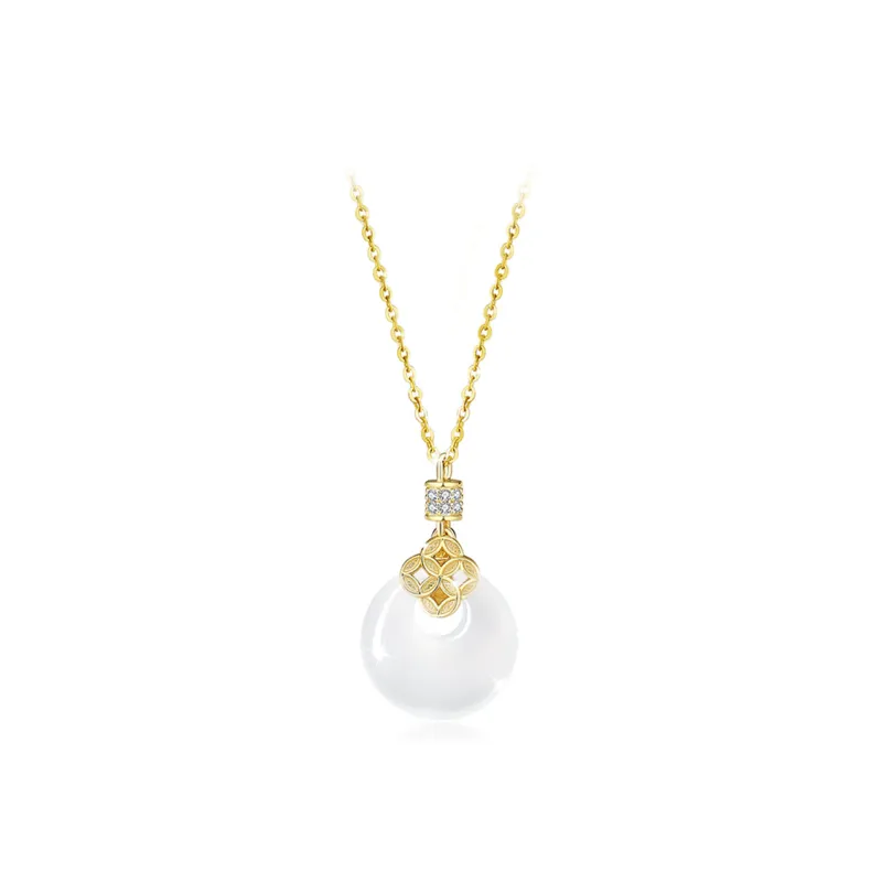 GIFU Chalcedony Jade Necklaces Women's-0