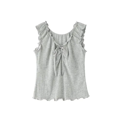 DOKZB Tank Tops Women's Gray
