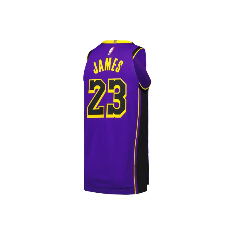Jordan x NBA Los Angeles Lakers Basketball Jersey Men's Purple-1