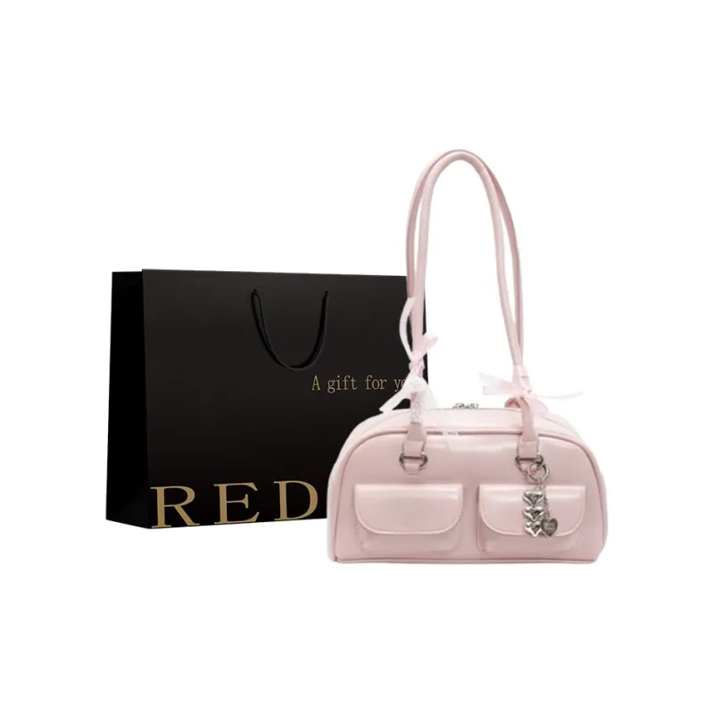 REDOO PU Shoulder Bag Women's Ecru/Pink/Blue/Burgundy/Black-2