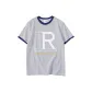 White Gray Navy Blue Edge