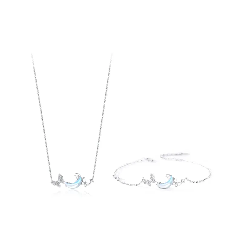 JOYDINNY Colored Glaze Necklaces Women's-0