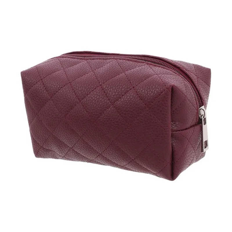 Love Of Wormwood Diamond Pattern Makeup Bags Waterproof, Super Light, Packable, Minimalist Style Design-0