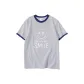 White Gray Navy Blue Edge