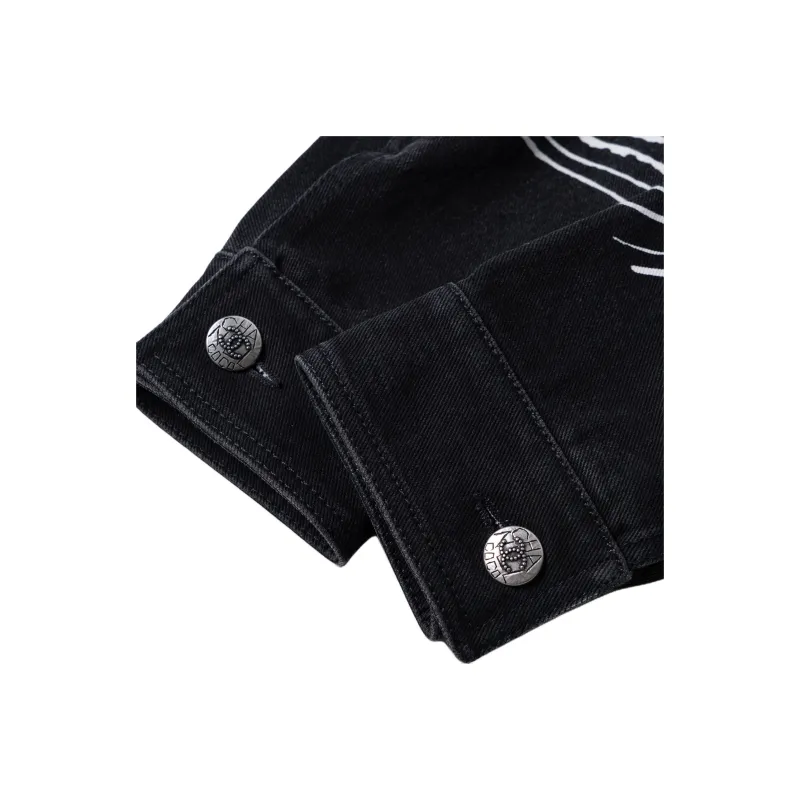 CHANEL Denim Jacket Women's Black-3