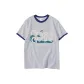 White Gray Navy Blue Edge