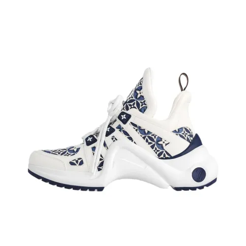 LOUIS VUITTON Archlight Low Top Chunky Sneakers Women's Blue White
