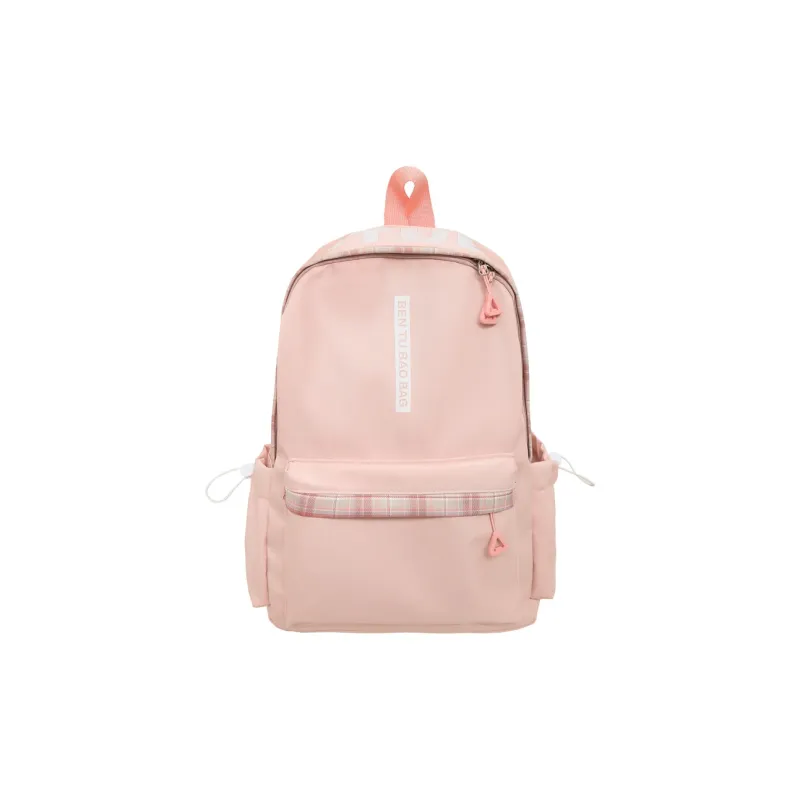 WICKBUEN Nylon Backpack Unisex White/Black/Pink/Blue-12