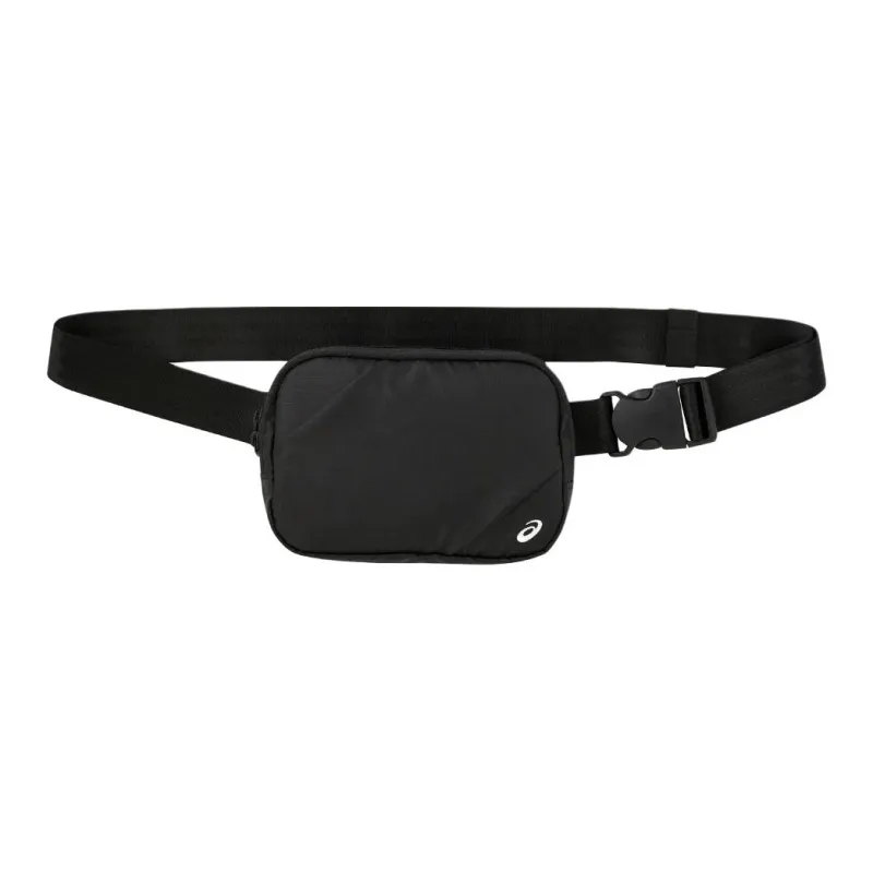 Asics Polyester One Shoulder Crossbody Fanny Pack Unisex Black-1