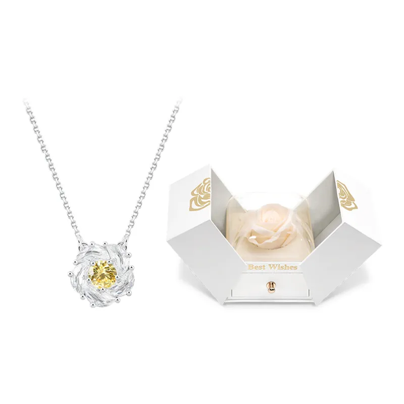 Abyb Charming Synthetic Cubic Zirconia Necklaces Unisex-8