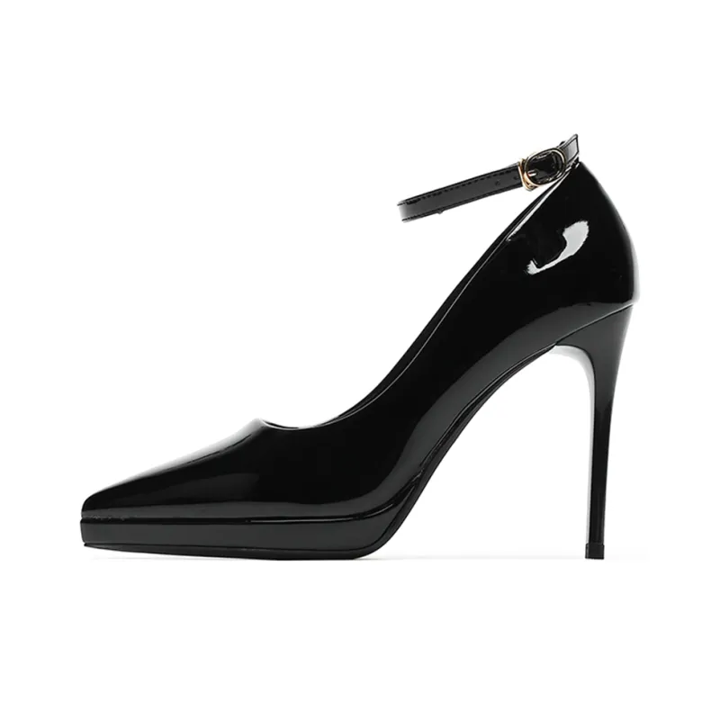 Lan Miao Slim Heel High Heels 10CM Women's-0
