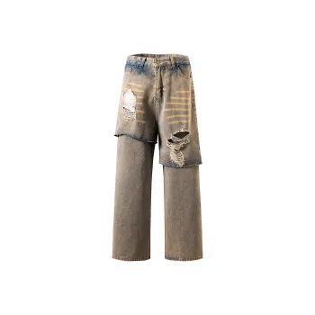 A02 Jeans Unisex Yellow Mud