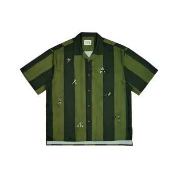 T IRA Shirts Unisex Court Embroidery Green