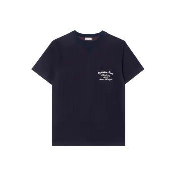 DIOR Quarterly New Products T Shirts Men Navy