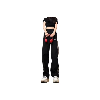 NOWSTIME Casual Pants Unisex Ink Black