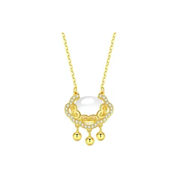 Bear Silversmith Chalcedony Necklaces Women's