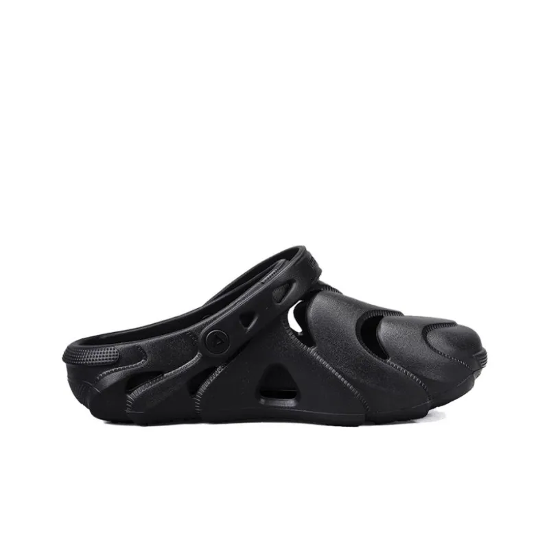 PEAK Pole Hole Shoes Clogs Men's Black Dark Red-1