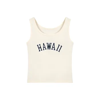 DOKZB Sleeveless Sports Shirts Women's Apricot