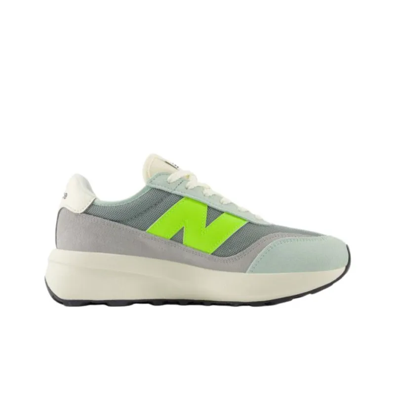 New Balance 370 Anti Slip Wear Resistant Low Top Running Shoes Women's Gray Green-2