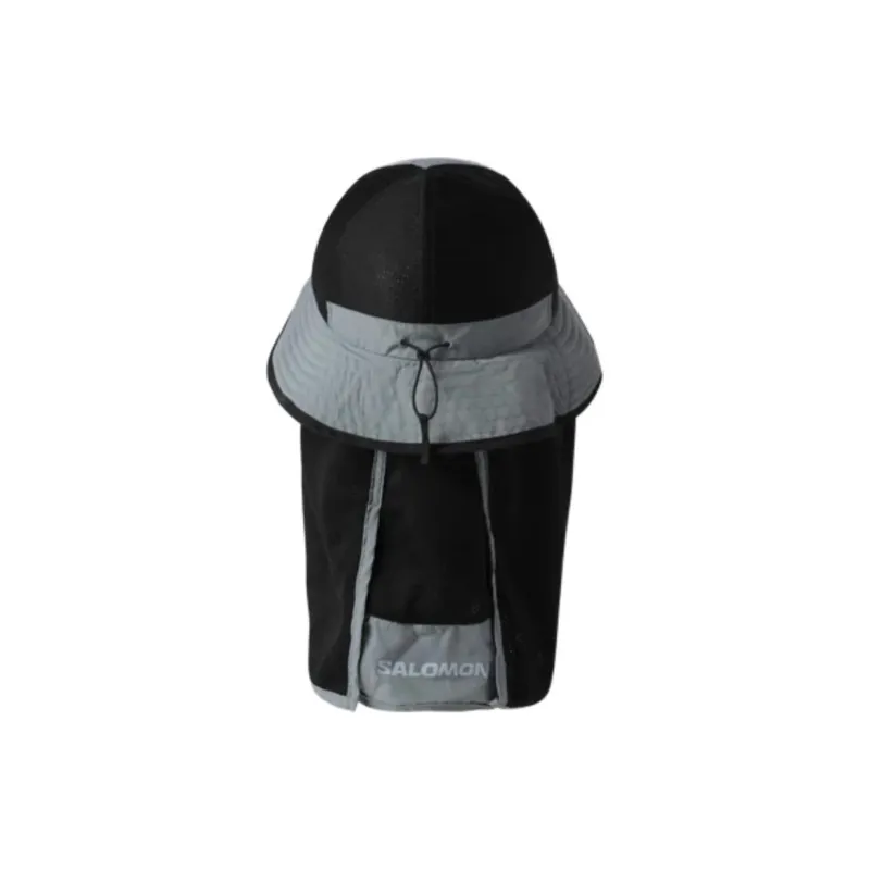SALOMON Nylon Bucket Hats Unisex Gray-1