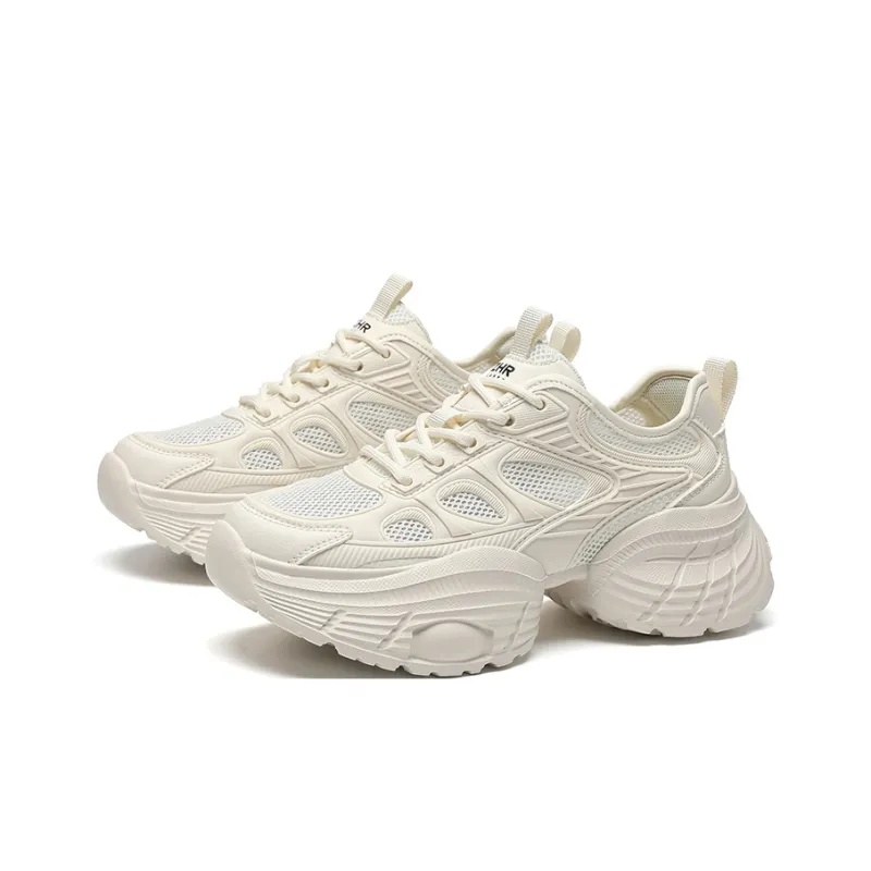 ZHR Small Round Pendant Cushioning, Wear Resistant Low Top Chunky Sneakers Women's-1