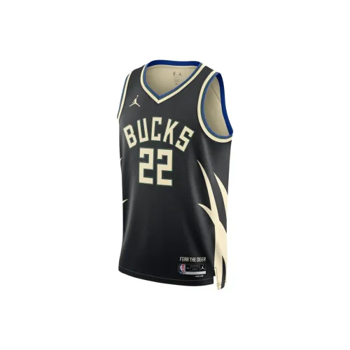 Jordan x NBA Milwaukee Bucks SWINGMAN Fan Edition SS25 Basketball Jersey Men's Black