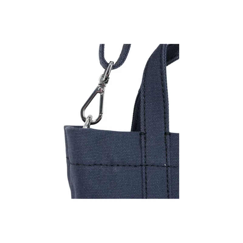 Maison Kitsune Cotton Tote Bag, Shopping Bag, Shoulder Bag, Handbag Small Size Women's Blue-3