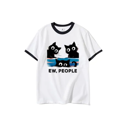 FAIRWHALE Drop Shoulder Sleeve T Shirt Women's