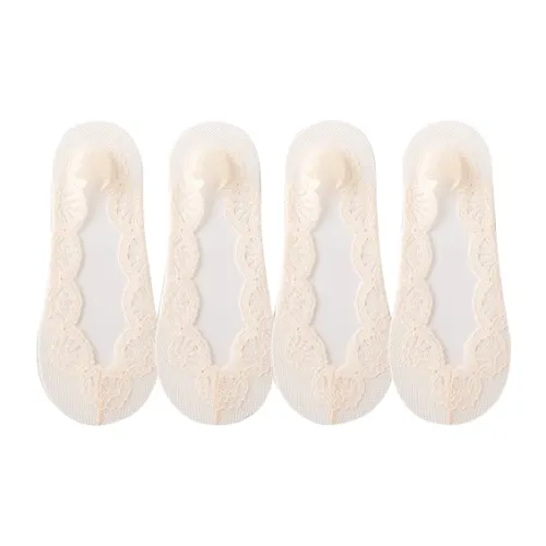 Caramella No Show Socks Women's 4 Pack