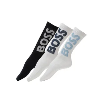 HUGO BOSS Knee High Socks Unisex 3 Pack
