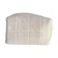 Cream White Suede Makeup Bag