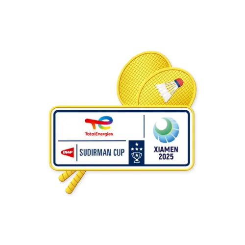 Sudirman Cup Mixed Team Championship Badminton Souvenirs Blue Stainless Steel Unisex