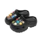 Black with Stones Pattern