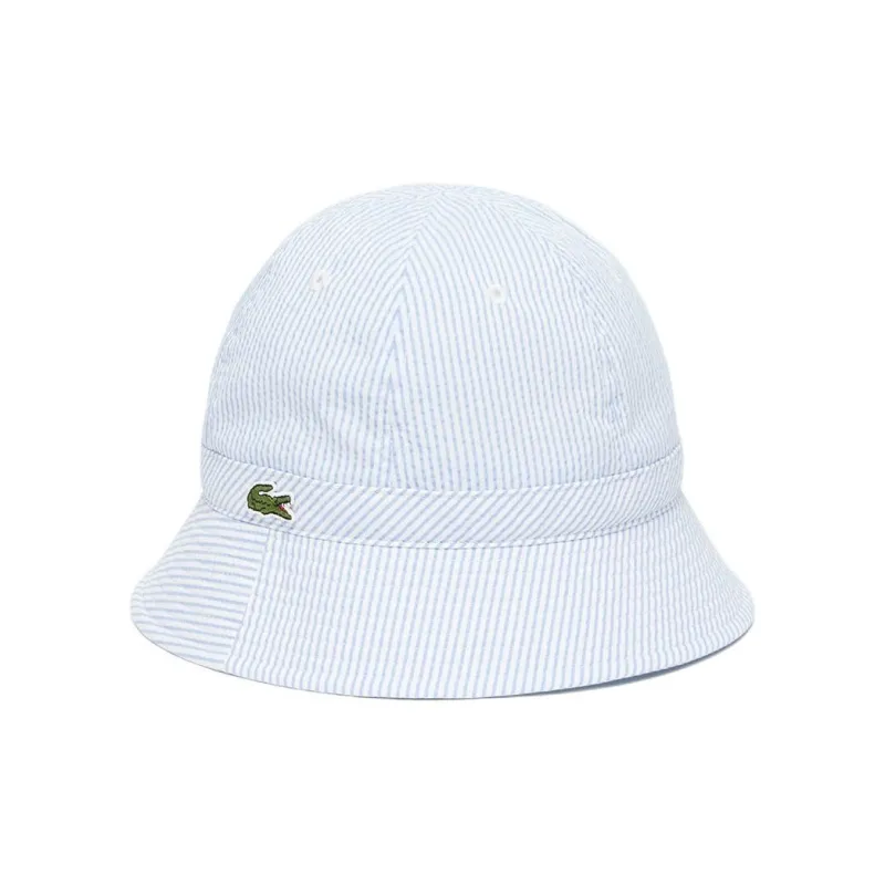 LACOSTE Composite Fiber, Cotton, Polyester Bucket Hats Men's Blue-0