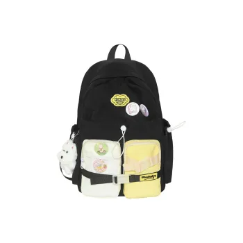 WICKBUEN Nylon Backpack Unisex Black/Pink/Green/Blue