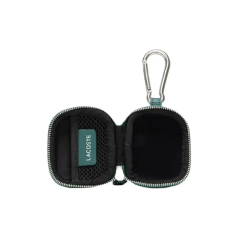 LACOSTE Cow Leather Earphone Case Unisex Green-3