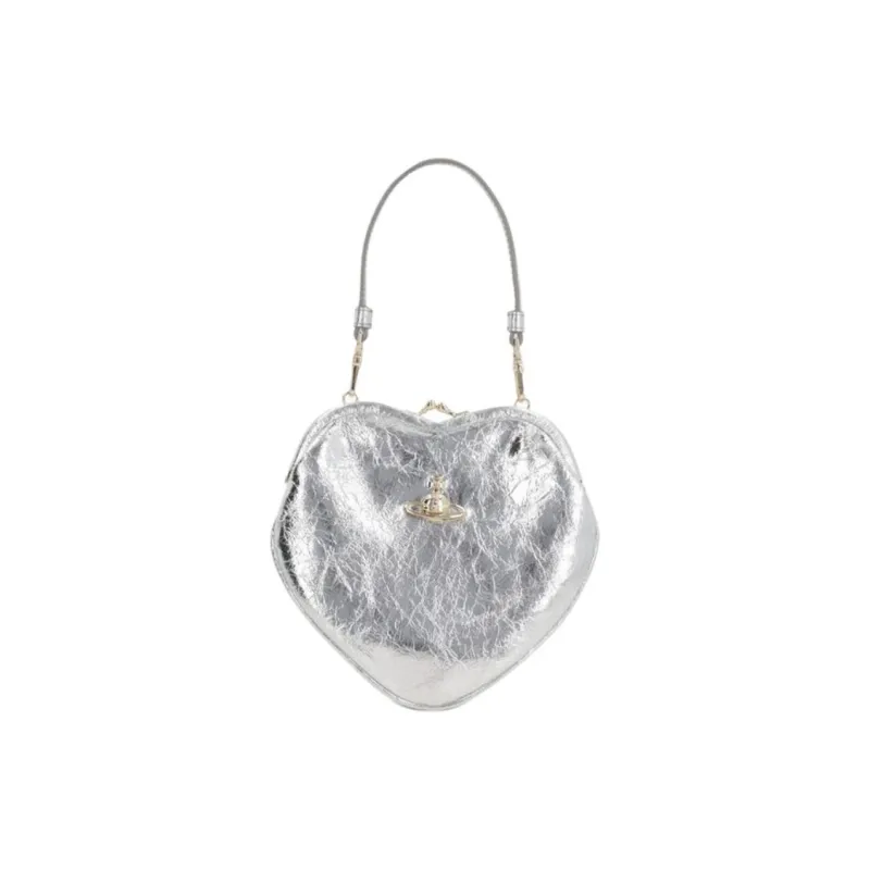 Vivienne Westwood Leather One Shoulder Handbag Regular Women's Silver-0