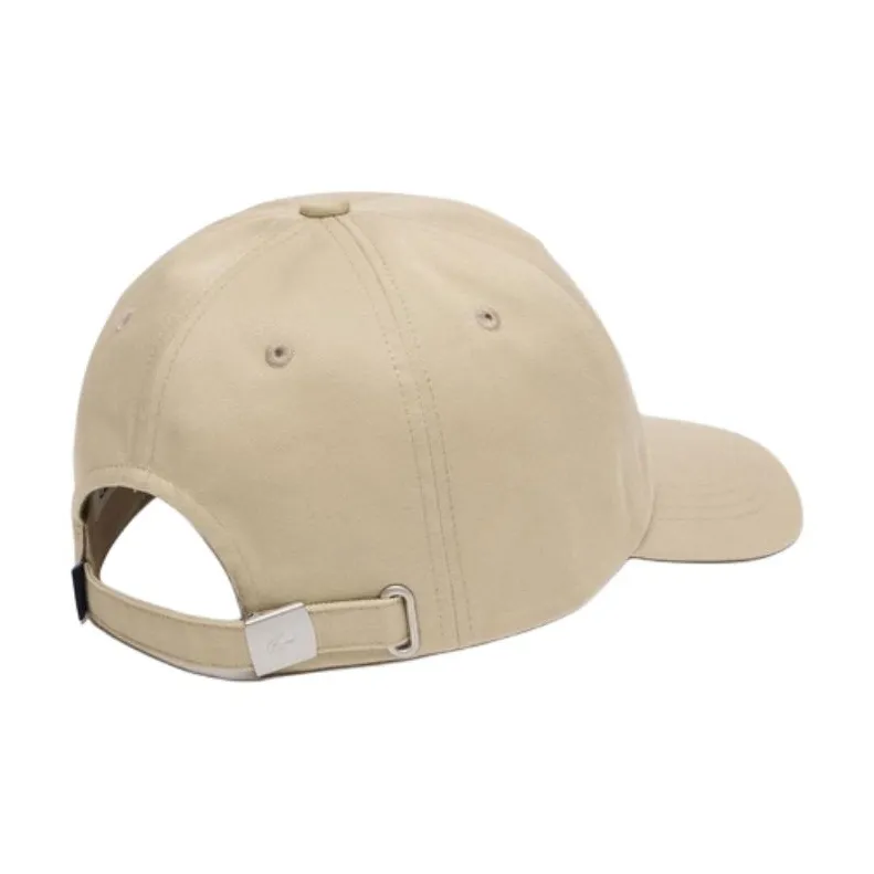 LACOSTE Cotton Twill Baseball Caps Men's Beige-2