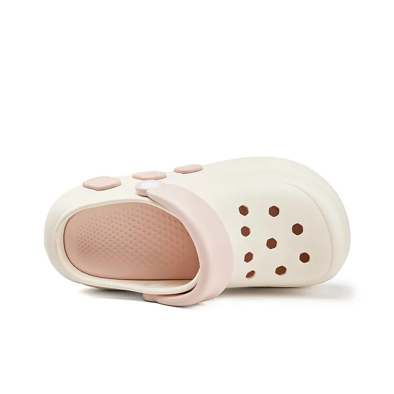 La Chapelle Clogs Women's White-2
