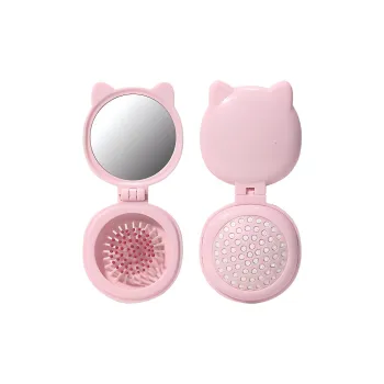 Love Of Wormwood Cartoon Cat Ear Foldable Airbag Hair Comb Straightening Prosperity